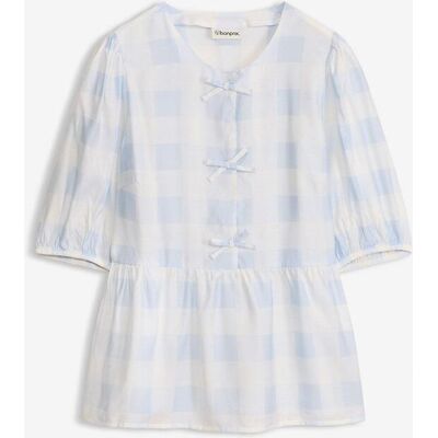 bonprix Bluse mit Schleifenblau 44Damen bonprix Bluse mit Schleifenblau 44Damen