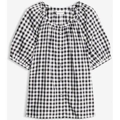 bonprix Bluse aus reiner Baumwolleschwarz 36Damen bonprix Bluse aus reiner Baumwolleschwarz 36Damen