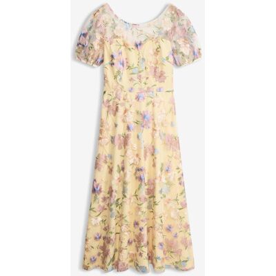 bonprix Spitzenkleid mit floraler Stickereigelb 40Damen bonprix Spitzenkleid mit floraler Stickereigelb 40Damen