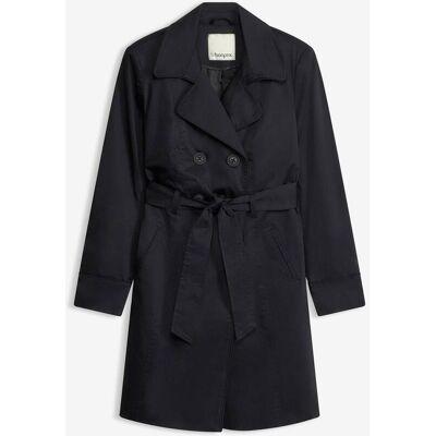 bonprix Trenchcoat aus Baumwolleschwarz 40Damen bonprix Trenchcoat aus Baumwolleschwarz 40Damen