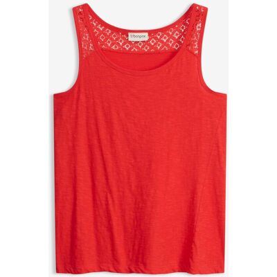 bonprix Tanktop aus Baumwollerot 56Damen bonprix Tanktop aus Baumwollerot 56Damen