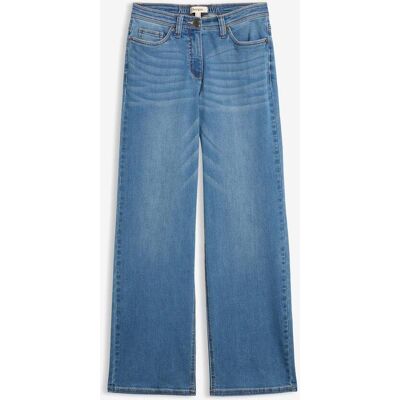 bonprix Wide-Leg-Jeans Mid Waist, Bequembundblau 56Damen bonprix Wide-Leg-Jeans Mid Waist, Bequembundblau 56Damen