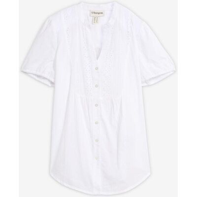 bonprix Bluse mit Lochstickereiweiß 46Damen bonprix Bluse mit Lochstickereiweiß 46Damen