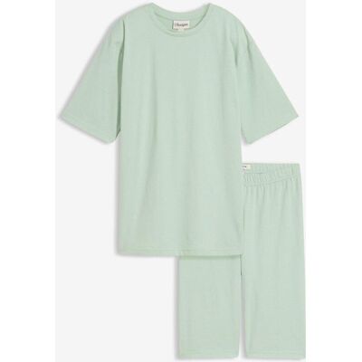 bonprix T-Shirt und Radlerhose, Baumwollstretch (2-tlg.Set)grün 40Damen bonprix T-Shirt und Radlerhose, Baumwollstretch (2-tlg.Set)grün 40Damen