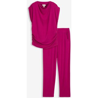 bonprix Shirt und Hose (2-tlg.Set) aus Viskose-Mixpink 36Damen bonprix Shirt und Hose (2-tlg.Set) aus Viskose-Mixpink 36Damen