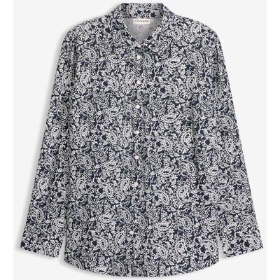 bonprix Bluse aus feinem Viskose-Mixblau 40Damen bonprix Bluse aus feinem Viskose-Mixblau 40Damen