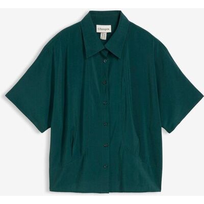 bonprix Bluse mit Fledermausärmeln aus Viskose-Mixgrün 46Damen bonprix Bluse mit Fledermausärmeln aus Viskose-Mixgrün 46Damen