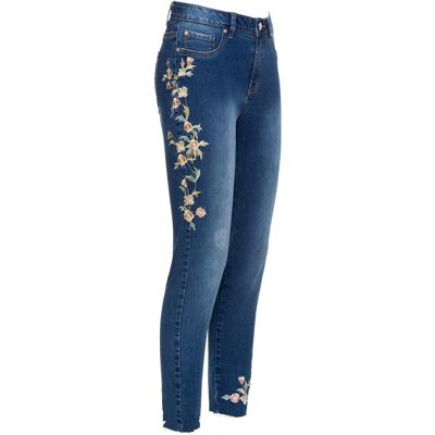 bonprix Skinny-Jeans Mid Waist, croppedblau 42Damen bonprix Skinny-Jeans Mid Waist, croppedblau 42Damen