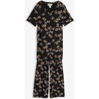 bonprix Shirt und Culotte aus fließendem Viskose-Mix, (2-tlg. Set)schwarz 36Damen bonprix Shirt und Culotte aus fließendem Viskose-Mix, (2-tlg. Set)schwarz 36Damen