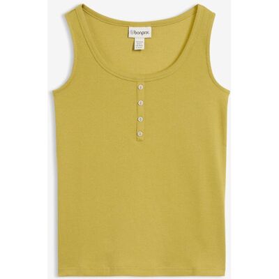 bonprix Hüftlanges Ripp-Topgrün 44Damen bonprix Hüftlanges Ripp-Topgrün 44Damen