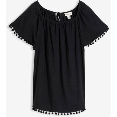 bonprix Bluse aus softem Viskose-Mixschwarz 40Damen bonprix Bluse aus softem Viskose-Mixschwarz 40Damen