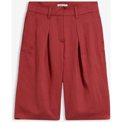 bonprix Konfektionierte Bermuda-Hose aus Viskose-Mixrot 38Damen bonprix Konfektionierte Bermuda-Hose aus Viskose-Mixrot 38Damen