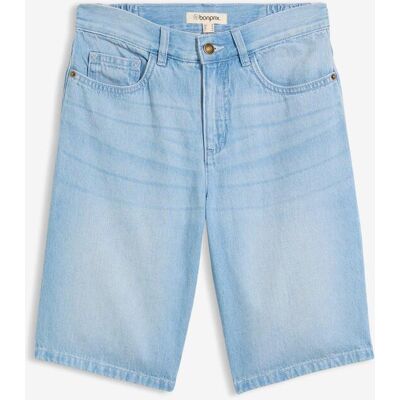 bonprix Leichte Jeans-Bermuda Mid Waist, Bequembundblau 46Damen bonprix Leichte Jeans-Bermuda Mid Waist, Bequembundblau 46Damen