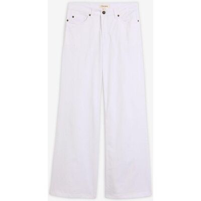 bonprix Wide-Leg-Jeans, Mid Waist, Stretchweiß 46Damen bonprix Wide-Leg-Jeans, Mid Waist, Stretchweiß 46Damen