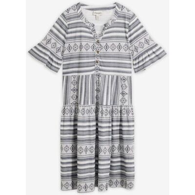 bonprix Shirtkleid aus fließendem Viskose-Mixweiß 40Damen bonprix Shirtkleid aus fließendem Viskose-Mixweiß 40Damen