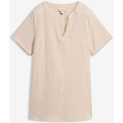 bonprix Musselin Long-Tunika aus reiner Baumwollegrau 44Damen bonprix Musselin Long-Tunika aus reiner Baumwollegrau 44Damen