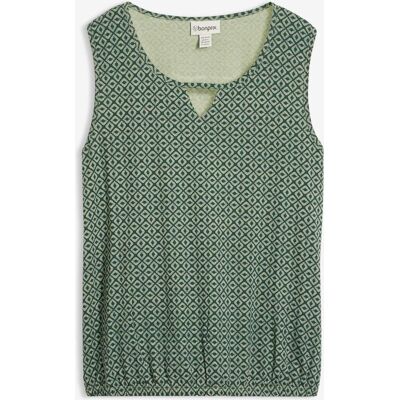 bonprix Top mit Gummizuggrün 36Damen bonprix Top mit Gummizuggrün 36Damen