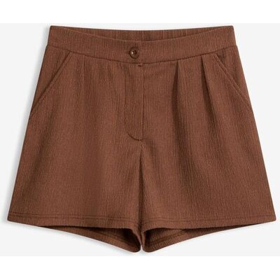 bonprix Chino-Shorts aus strukturiertem Crêpebraun 36Damen bonprix Chino-Shorts aus strukturiertem Crêpebraun 36Damen
