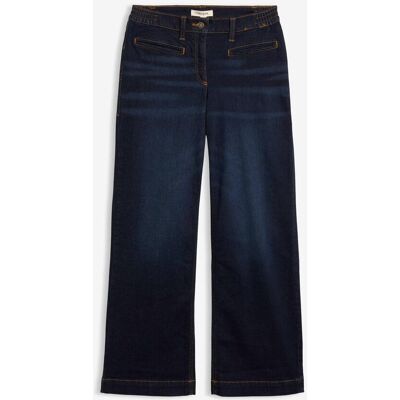 bonprix Wide-Leg-Jeans Mid Waist, Bequembundblau 38Damen bonprix Wide-Leg-Jeans Mid Waist, Bequembundblau 38Damen