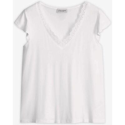 bonprix Shirt aus Viskose-Mixweiß 32Damen bonprix Shirt aus Viskose-Mixweiß 32Damen