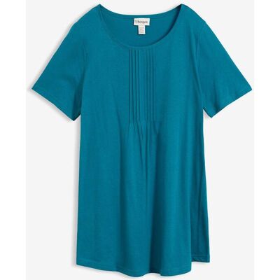 bonprix T-Shirt in A-Linien-Form, kurzarmpetrol 48Damen bonprix T-Shirt in A-Linien-Form, kurzarmpetrol 48Damen