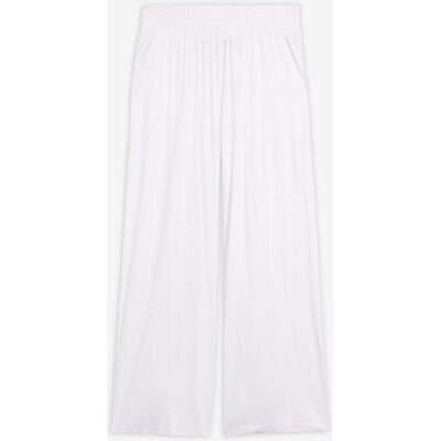 bonprix Jersey-Hose aus fließendem Viskose-Mix, 7-8-Längeweiß 56Damen bonprix Jersey-Hose aus fließendem Viskose-Mix, 7-8-Längeweiß 56Damen
