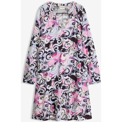 bonprix Tunika-Kleid aus fließender Viskoseschwarz 34Damen bonprix Tunika-Kleid aus fließender Viskoseschwarz 34Damen