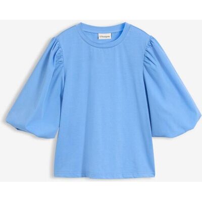 bonprix T-Shirt mit Puffärmelnblau 44Damen bonprix T-Shirt mit Puffärmelnblau 44Damen