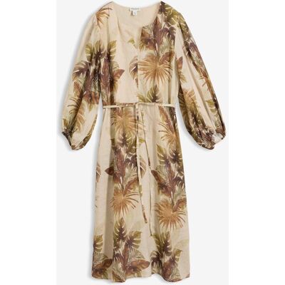 bonprix Maxikleid aus Ramiebeige 48Damen bonprix Maxikleid aus Ramiebeige 48Damen