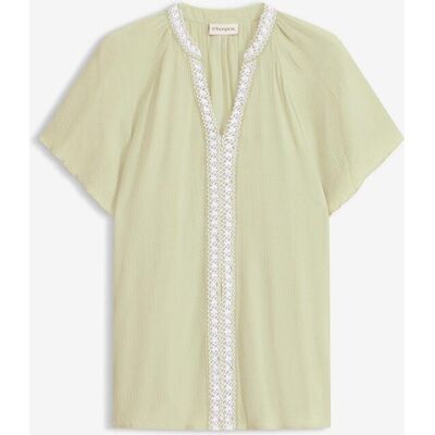 bonprix Viskose-Tunika mit Crinkle-Effektgrün 34Damen bonprix Viskose-Tunika mit Crinkle-Effektgrün 34Damen