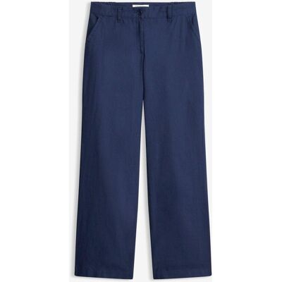 bonprix Webhose aus Leinen-Baumwoll-Mixblau 38Damen bonprix Webhose aus Leinen-Baumwoll-Mixblau 38Damen