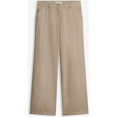 bonprix Webhose aus Leinen-Baumwoll-Mixbraun 52Damen bonprix Webhose aus Leinen-Baumwoll-Mixbraun 52Damen