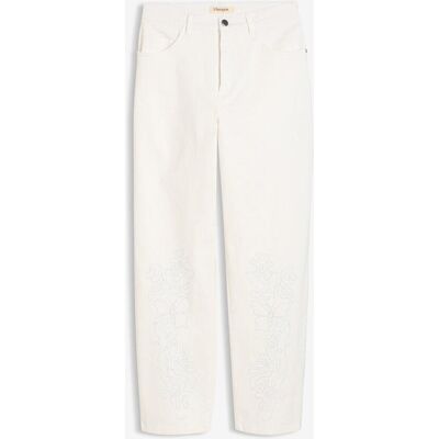 bonprix Barrel-Hose mit Bequembundweiß 46Damen bonprix Barrel-Hose mit Bequembundweiß 46Damen