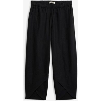 bonprix 3/4-Hose aus leichtem Leinen-Mixschwarz 46Damen bonprix 3/4-Hose aus leichtem Leinen-Mixschwarz 46Damen