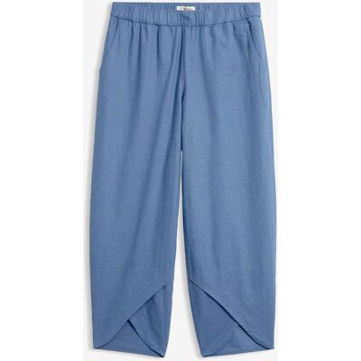 bonprix 3/4-Hose aus leichtem Leinen-Mixblau 46Damen bonprix 3/4-Hose aus leichtem Leinen-Mixblau 46Damen