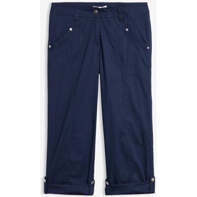 bonprix Stretch-Cargo-Hose, 3/4-Längeblau 50Damen bonprix Stretch-Cargo-Hose, 3/4-Längeblau 50Damen