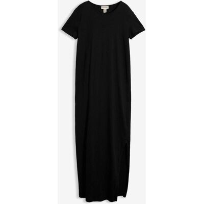 bonprix Maxikleid aus reiner Baumwolleschwarz 48Damen bonprix Maxikleid aus reiner Baumwolleschwarz 48Damen
