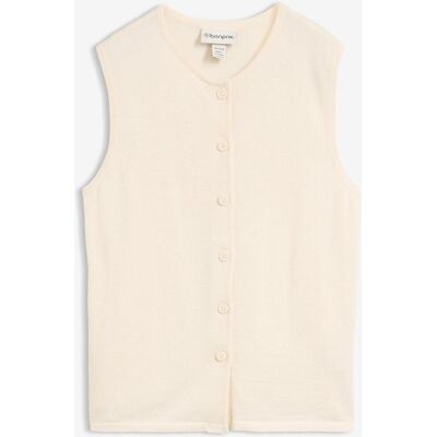 bonprix Weste aus sommerlichem Strickweiß 44Damen bonprix Weste aus sommerlichem Strickweiß 44Damen