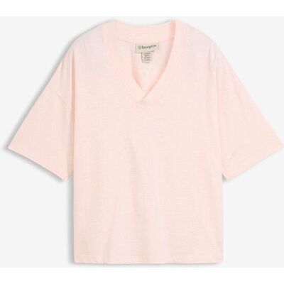 bonprix Weites T-Shirt aus reiner Bio-Baumwollerosa 52Damen bonprix Weites T-Shirt aus reiner Bio-Baumwollerosa 52Damen