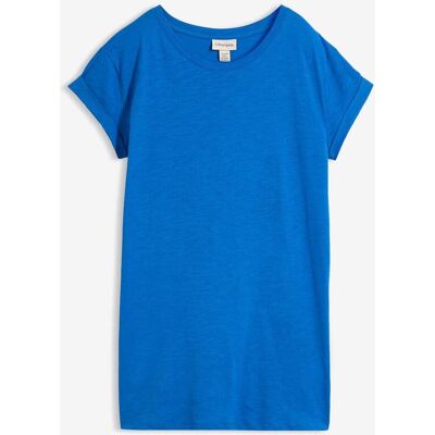 bonprix Boxy-Longshirt mit kurzen Ärmelnblau 56Damen bonprix Boxy-Longshirt mit kurzen Ärmelnblau 56Damen