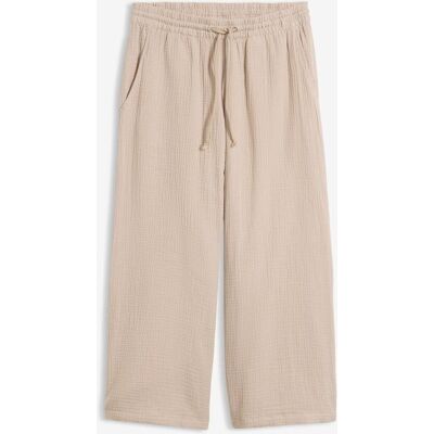 bonprix Palazzo-Hose aus luftigem Musselingrau 40Damen bonprix Palazzo-Hose aus luftigem Musselingrau 40Damen