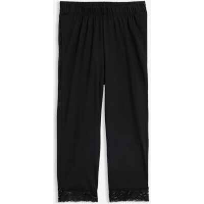 bonprix Capri-Leggings mit Spitzendetailschwarz 40Damen bonprix Capri-Leggings mit Spitzendetailschwarz 40Damen