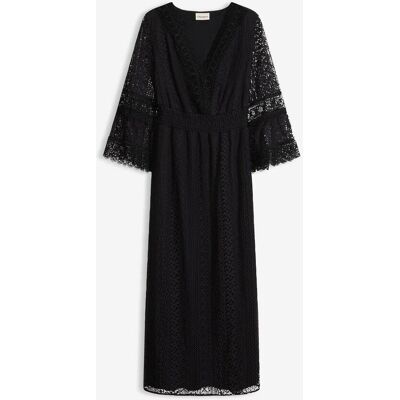 bonprix Maxikleid in Crochet-Optikschwarz 54Damen bonprix Maxikleid in Crochet-Optikschwarz 54Damen