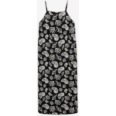 bonprix Midikleid in All-Over-Print aus Viskose-Mixschwarz 36Damen bonprix Midikleid in All-Over-Print aus Viskose-Mixschwarz 36Damen