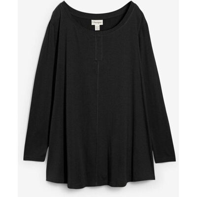 bonprix Langarmshirt aus Baumwoll-Viskose-Mixschwarz 36Damen bonprix Langarmshirt aus Baumwoll-Viskose-Mixschwarz 36Damen