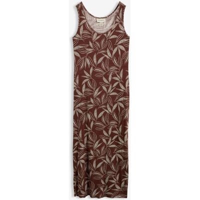 bonprix Maxikleid aus fließender Viskosebraun 48Damen bonprix Maxikleid aus fließender Viskosebraun 48Damen