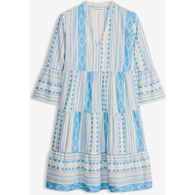 bonprix Tunika-Kleid aus Baumwoll-Mixweiß 50Damen bonprix Tunika-Kleid aus Baumwoll-Mixweiß 50Damen