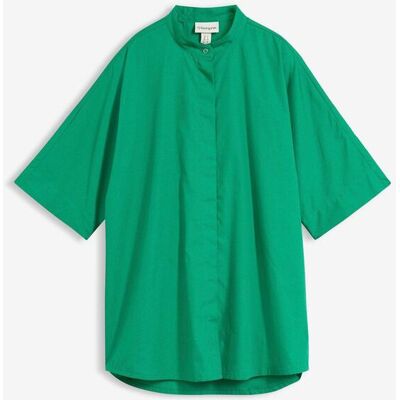 bonprix Bluse aus reiner Bio-Baumwollegrün 42Damen bonprix Bluse aus reiner Bio-Baumwollegrün 42Damen