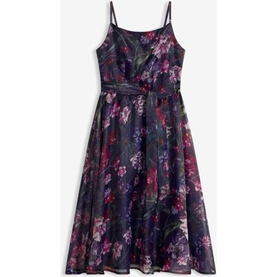 bonprix Midikleid aus zartem Tüll mit Bindebandweiß 36Damen bonprix Midikleid aus zartem Tüll mit Bindebandweiß 36Damen