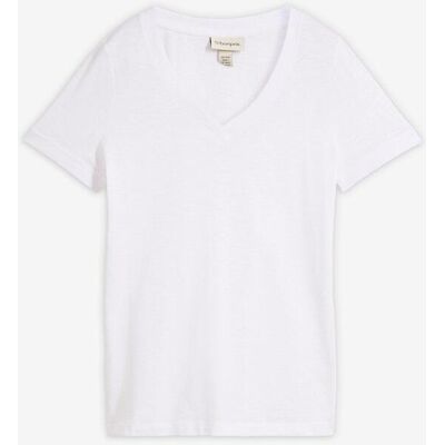 bonprix T-Shirt aus reiner Baumwolleweiß 56Damen bonprix T-Shirt aus reiner Baumwolleweiß 56Damen